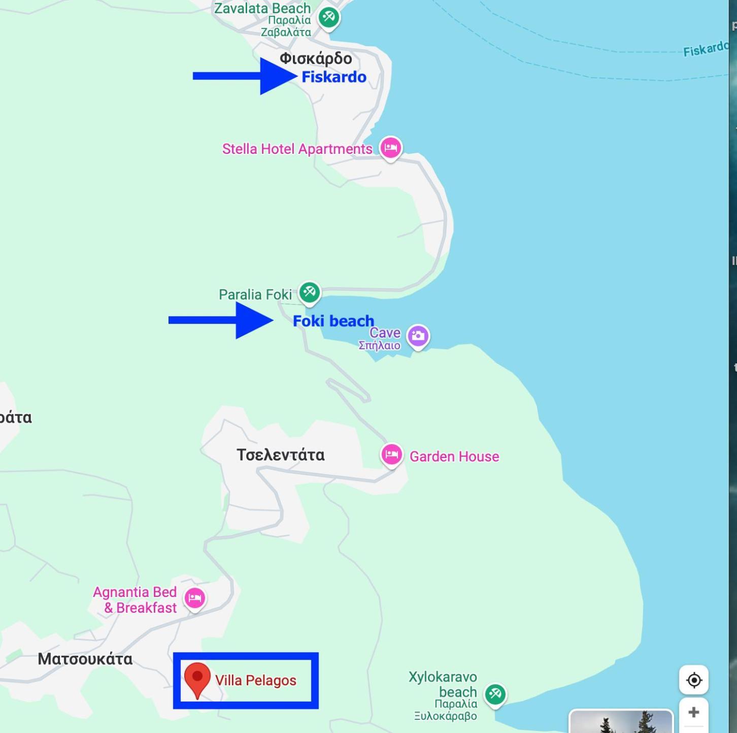 Villa Pelagos Tselendáta Kültér fotó